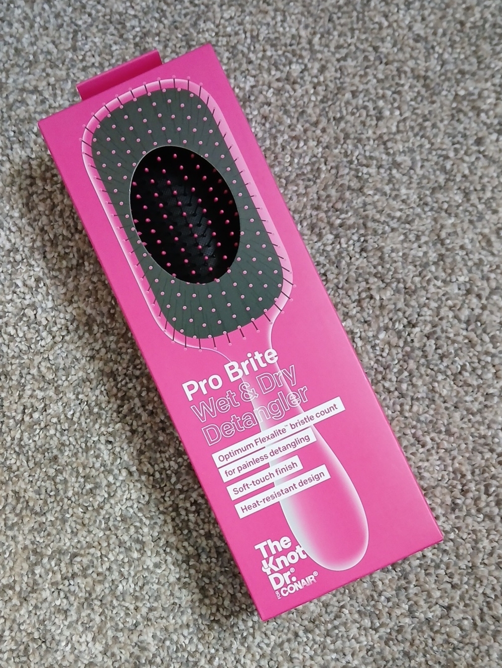 💕Conair Pro Brite Wet & Dry Detangler Brush The Knot Dr.